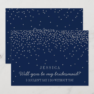 Invitation Serez-Vous Ma Femme D'Accueil ? Confetti vintage