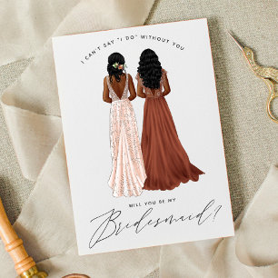 Invitation Serez-Vous Ma Femme D'Accueil ? Filles en lueurs