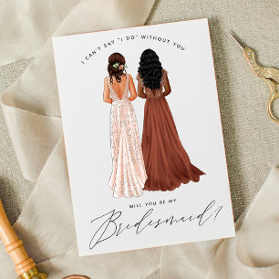 Invitation Serez-Vous Ma Femme D'Accueil ? Filles en lueurs