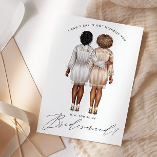 Invitation Serez-Vous Ma Femme D'Accueil ? Girls in Robes V3