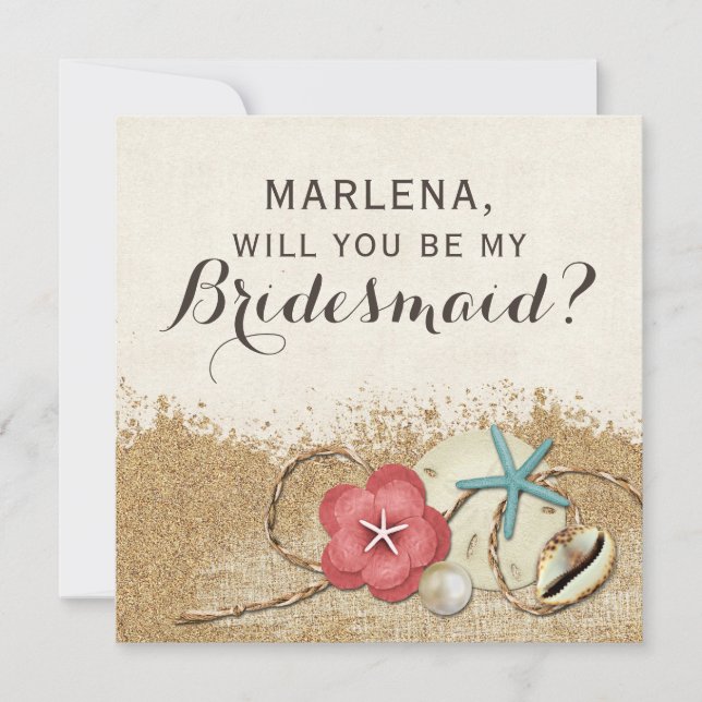 Invitation Serez-Vous Ma Femme D'Accueil ? Mariage de Sandy B (Devant)