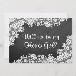 Invitation Serez-Vous Ma Fille Fleur ? Tableau de bord et den