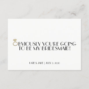 Invitation Serez-Vous Ma Porte-Parole - Diamondly Gold