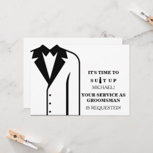 Invitation Serez-Vous Mon Groomage ?