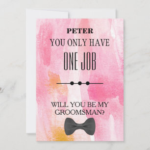 Invitation Serez-Vous Mon Groomsman ?