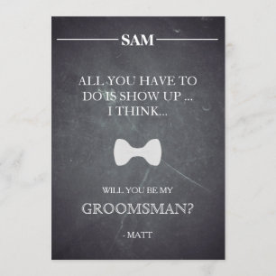 Invitation Serez-vous mon Groomsman ?