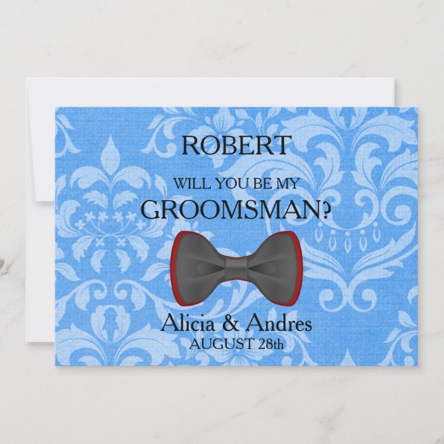 Invitation Serez-vous mon Groomsman ? (Devant)