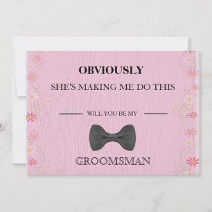 Invitation Serez-Vous Mon Groomsman ?