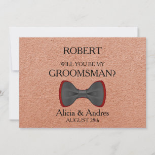 Invitation Serez-vous mon Groomsman ?