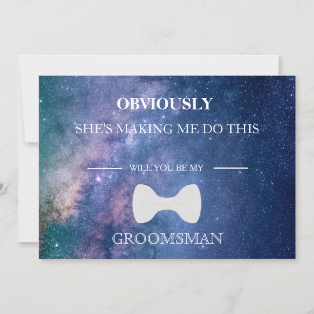 Invitation Serez-Vous Mon Groomsman ? (Devant)