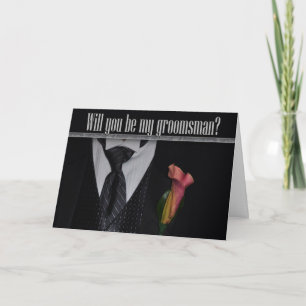 Invitation Serez-vous mon groomsman ?
