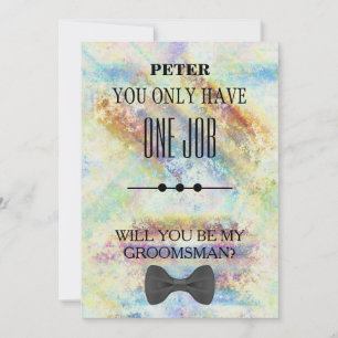 Invitation Serez-Vous Mon Groomsman ?