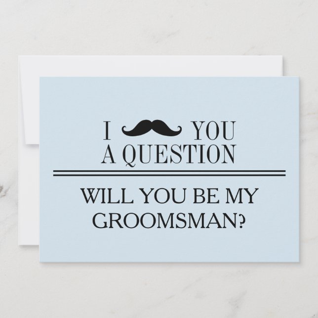 Invitation Serez-vous mon Groomsman ? (Devant)