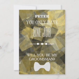 Invitation Serez-Vous Mon Groomsman ?