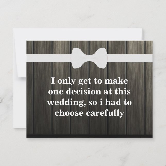 Invitation Serez-vous mon Groomsman ? Arrière - plan en bois (Devant)