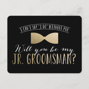 Invitation Serez-vous mon Groomsman junior ? garçons