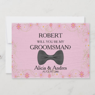 Invitation Serez-vous mon Groomsman ? Proposition