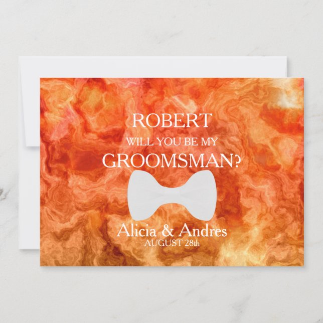 Invitation Serez-vous mon Groomsman ? Proposition (Devant)