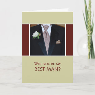Invitation Serez-Vous Mon Meilleur Homme ?