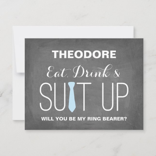 Invitation Serez-vous mon porteur de bague ? | Groomsman (Devant)