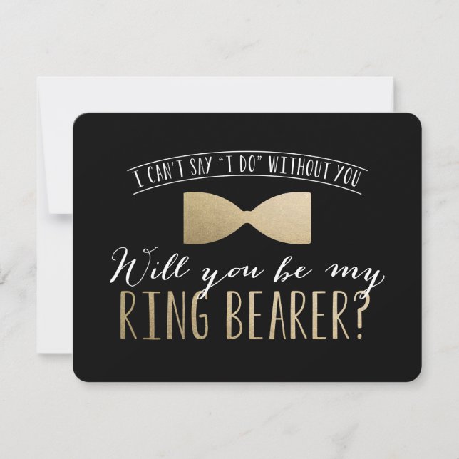 Invitation Serez-vous mon porteur de bague ? | Groomsmen (Devant)