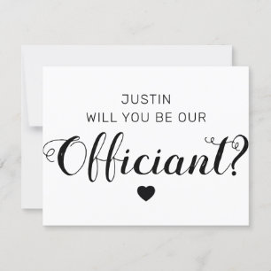 Invitation Serez-vous notre célébrant   Mariage Nous Marier