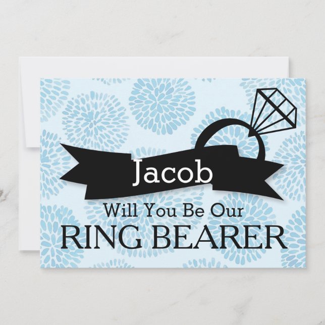 Invitation Serez-Vous Notre Porteur De Bague ? (Devant)