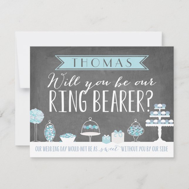 Invitation Serez-Vous Notre Porteur De Bague ? | Groomsman (Devant)