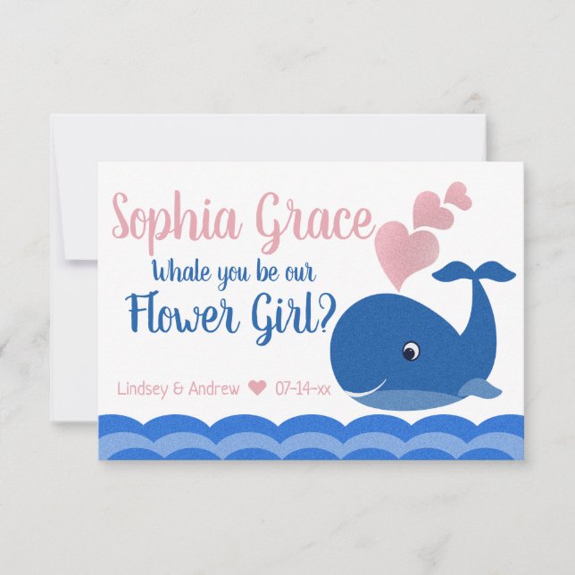 Invitation Serez-vous notre proposition de fille de fleurs Ba (Devant)