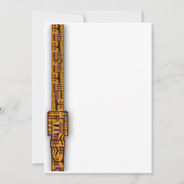 Invitation Série Kente Invitations. (Devant)