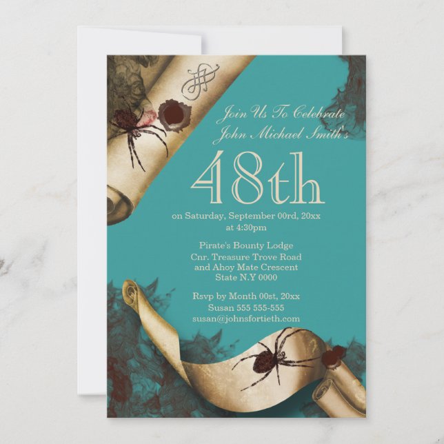 Invitation Série noire de bleu d'enquête de meurtre et (Devant)