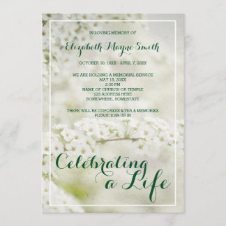 Invitation Service commémoratif célébrant le souffle d’un béb