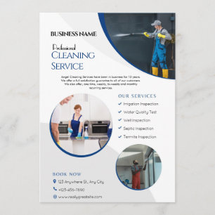 Invitation Service de nettoyage des maisons Circulaire d'affa