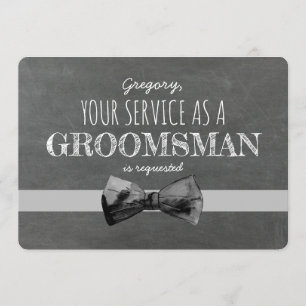 Invitation Service en tant que Groomsman demandé - Propositio
