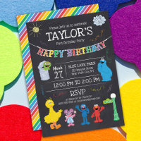 Sesame Street Pals Chalkboard Arc-en-ciel 1er anni