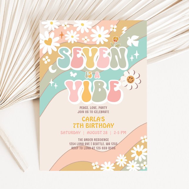 Invitation Seven est une Vibe Super Retro 7e anniversaire (Créateur téléchargé)