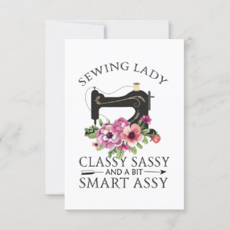 Invitation Sewing Lady Class Sassy And A Bit Smart Assy