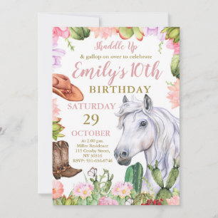 Invitation Shaddup Anniversaire, Cheval, Fête d'anniversaire