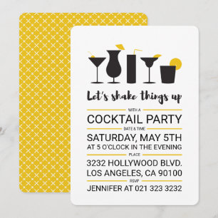 Invitation Shake it up Cocktail Party