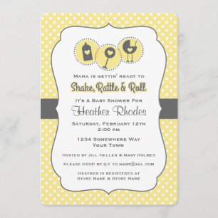 Invitation Shake Rattle et Roll YEL