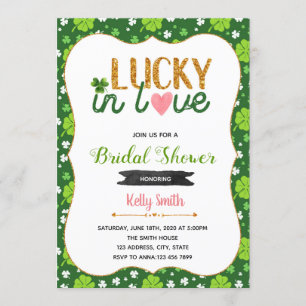 Invitation Shamrock chanceux de l'invitation à la réception d