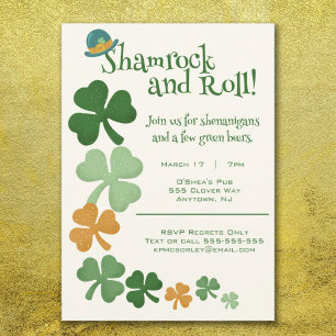 Invitation Shamrock de la Saint-Patrick