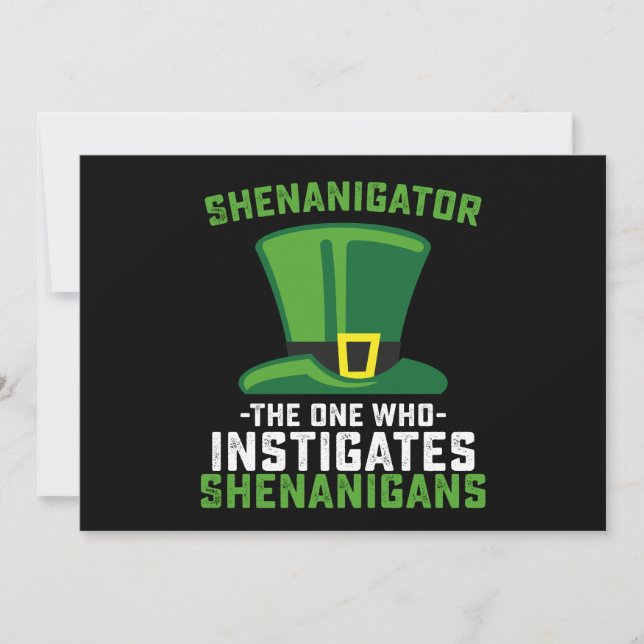 Invitation Shenanigator Celui Qui Instine Les Shenanigans (Devant)