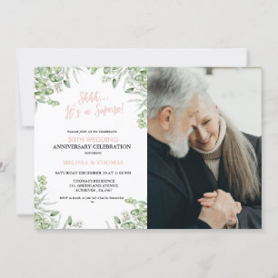 Invitation Shhh C'est une surprise 50ème anniversaire de Mari