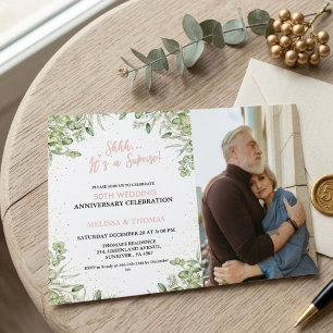 Invitation Shhh C'est une surprise 50ème anniversaire de Mari