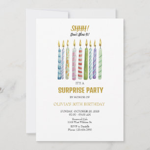 Invitation SHHH ! Ne le souffle pas ! Anniversaire