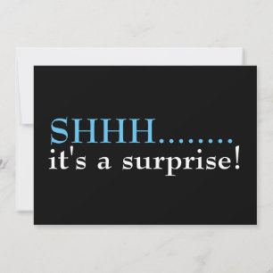 Invitation Shhh Surprise Seventieth fête d'anniversaire