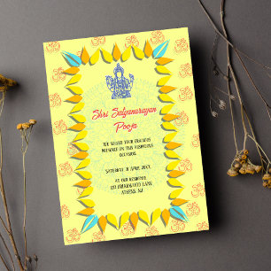 Invitation Shri Satyanarayan Pooja Indien