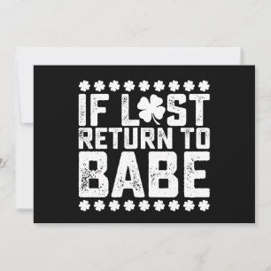 Invitation Si Perdu Retour À Babe Je Suis Bébé Couple Corresp
