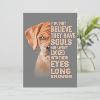 Invitation Si vous ne croyez pas qu'ils ont des âmes Puggle a